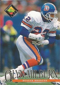 Glyn Milburn Denver Broncos 1994 Pro Line Live NFL #35
